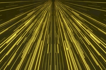 art composition featuring thousands of bright yellow luminous lines