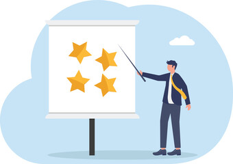  creating stars, illustration of the art of improving business performance
