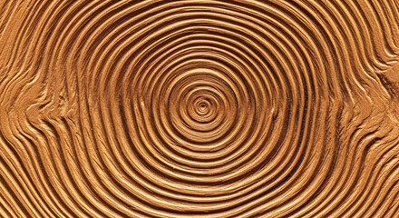 Naklejka premium Close up of a carved wooden surface with circular patterns and texture