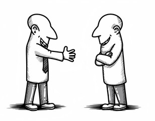 two businessmen shaking hands