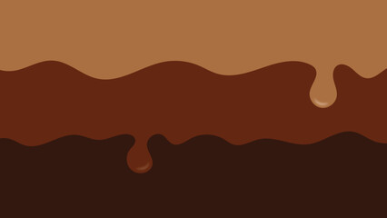 melted chocolate dripping vector illustration