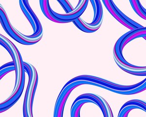 Dynamic 3d wavy gradient motion modern futuristic background layout web banner illustration template