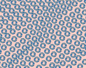 Donut repetitive pattern background illustration template printable