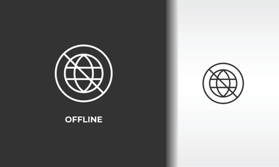 Offline Vector, Icon Or Logo Sign Isolated Symbol Illustration