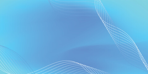 The background is in soft blue and pastel tones, lighter and brighter, creating a fresh and natural feel. vector illustration eps10