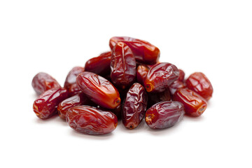 Tasty sweet dried dates isolated on white
