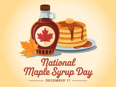 Celebrate national maple syrup day with a delicious stack of pancakes and syrup