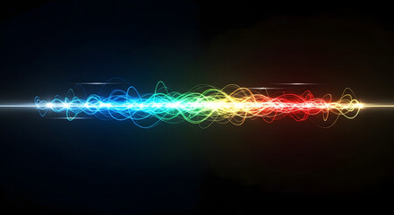 abstract glowing lines