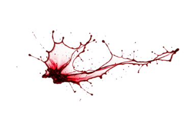 Red liquid splash