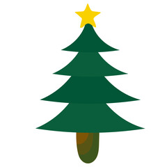 Obraz premium Christmas Tree Doodle