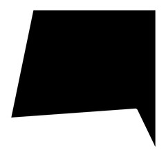 Speech bubble icon glyph style vector illustration