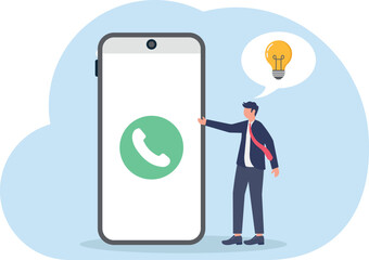 illustration of sharing ideas and innovations in business
