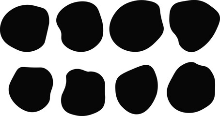 Organic round shape abstract vector background