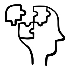 Therapy hand drawn icon