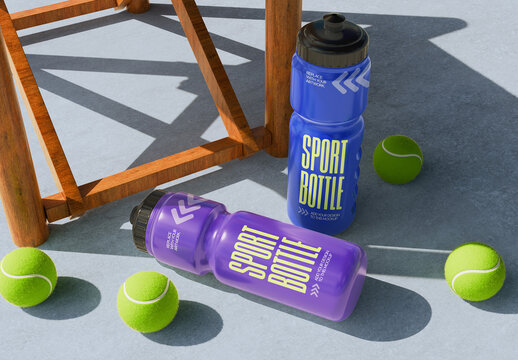 Workout Water Bottle Mockup