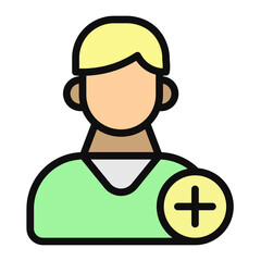 Patient Vector Filled Icon Design