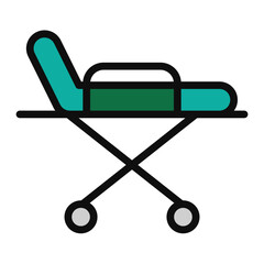 Stretcher Vector Filled Icon Design