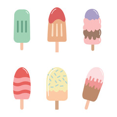 Colorful Popsicle Vector Collection