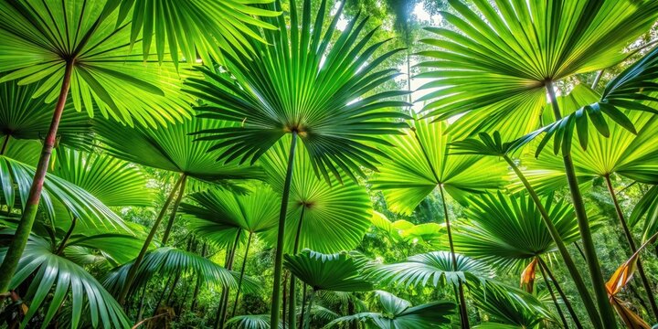 Dense foliage with large