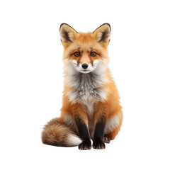 Obraz premium Cute fox sitting