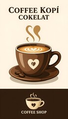 coffee cup and coffee beans