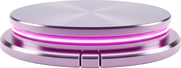 3D Modern Futuristic Product Metal Circle Stage