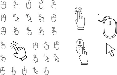 set of hand drawn arrows