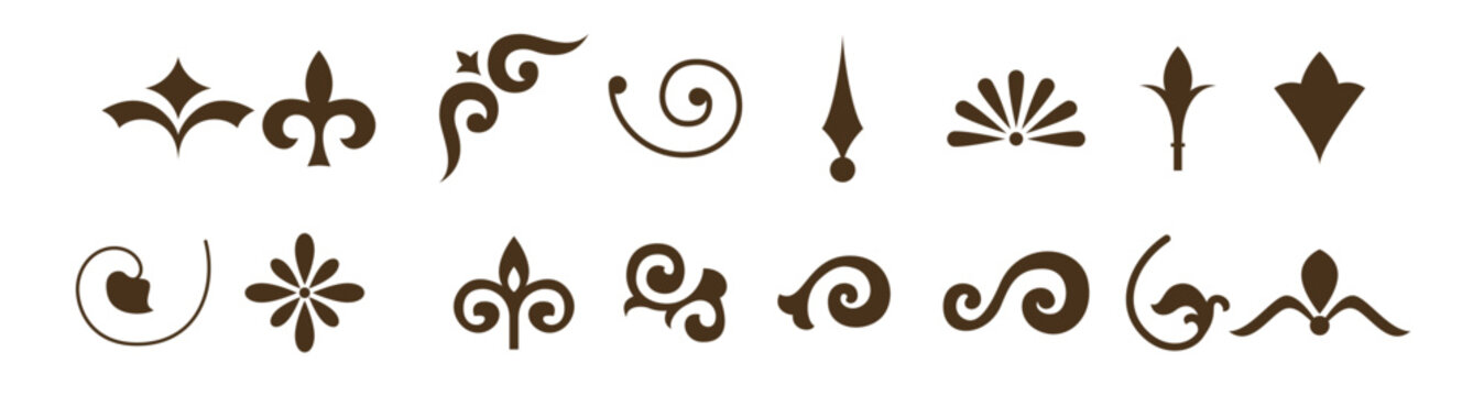 flourish vector icons 