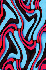 Multicolor geometric pattern Abstract psychedelic background. Vector illustration	