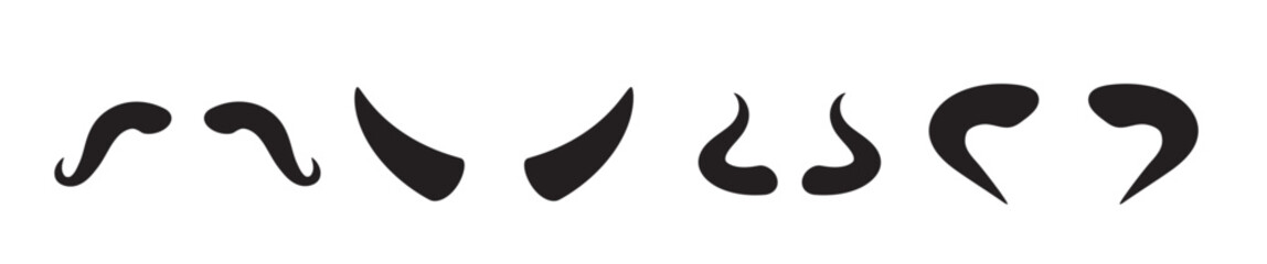 Devil horn Vector icon design illustration 