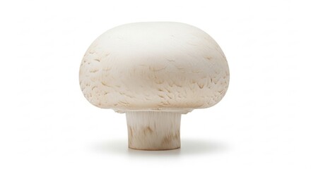 White Mushroom Isolated on White Background, Champignon, Food, Ingredient