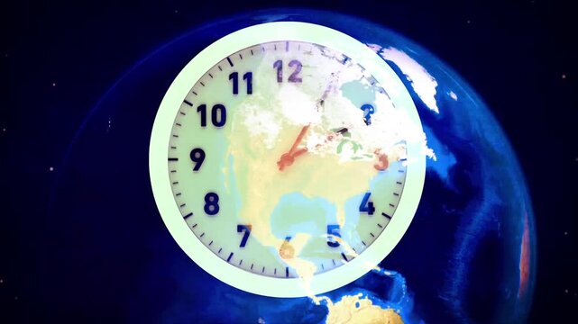 Planet Earth and a ticking clock