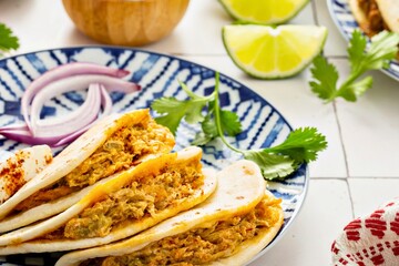 Deliciously stuffed pita bread with savory filling and fresh garnishes