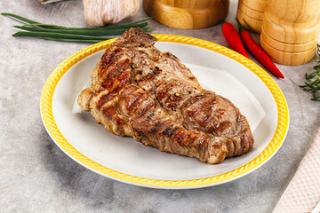 Grilled pork sirloin for dinner