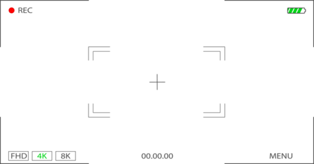 Video Recorder Screen Frame camera viewfinder overlay screen frame icon. camera recording screen overlay. video camera overlay , Transparent PNG  Frame for digital camera preview with lens