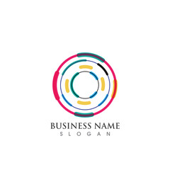 Global icon logo design vector illustration