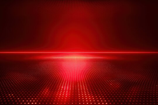 A red background with red dots