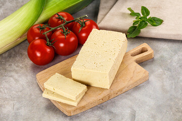 Soya vegan tofu cheese brick