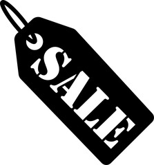 Sale Tag Icon Discount Label Vector Graphic Illustration