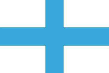 Vector illustration of Marseille's city flag (France)