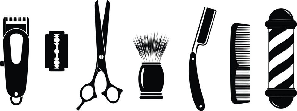 Essential barber tools for professional grooming and styling
