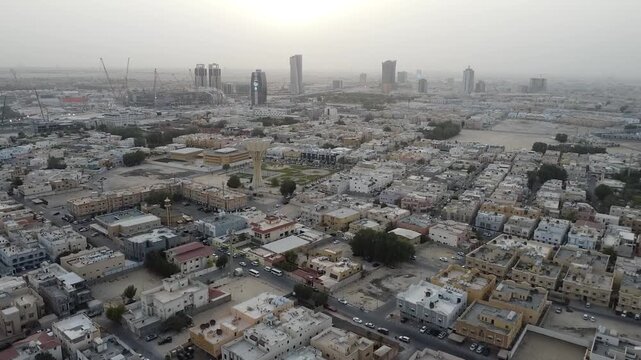 Aerial View of Al Khobar Cityscape and Development