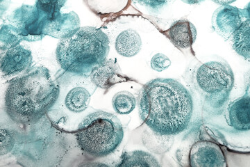 background of green spots on grayish streaks