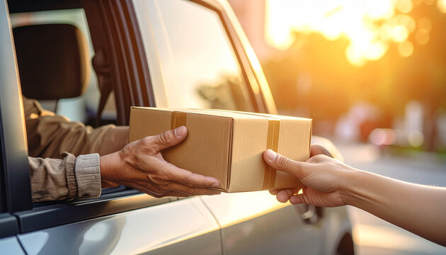 Parcel Handover: A hand-off of a package to the receiver from the delivery driver