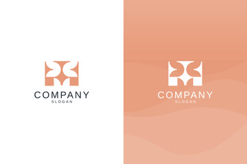 Letter M logo design for various types of businesses and company, modern, geometric letter M logo