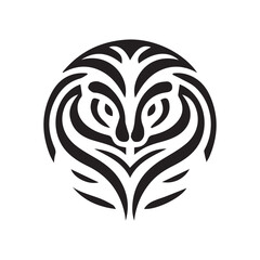 Minimalist cobra logo with white background