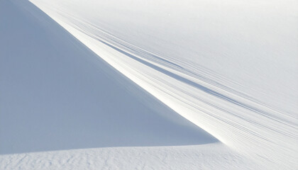 Snowy landscape with shadows and textures