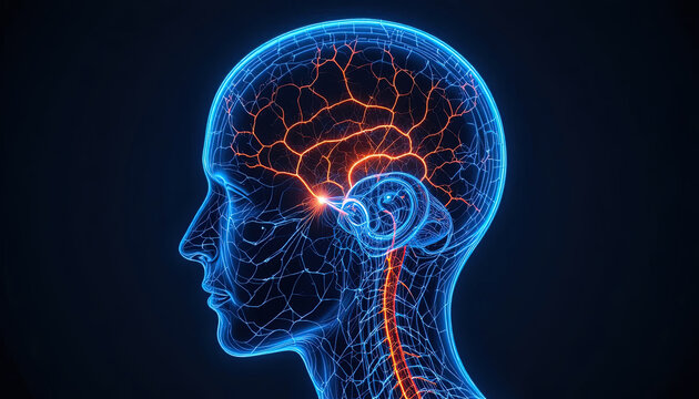 Stunning brain activity visualization showcasing neural network connections and cognitive function for medical research and cutting-edge technology concepts - Powered by Adobe