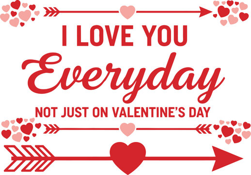 Express your love daily with this vibrant heart and arrow design