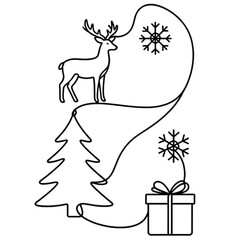 christmas tree with gifts